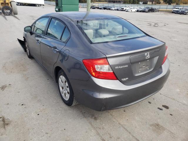 Photo 3 from auction – 2012 HONDA CIVIC LX with VIN 19XFB2F51CE332608