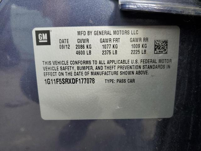 Photo 10 from auction – 2013 CHEVROLET MALIBU 2LT with VIN 1G11F5SRXDF177078
