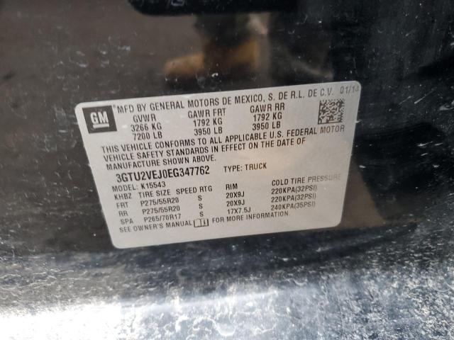 Photo 10 from auction – 2014 GMC SIERRA K15 with VIN 3GTU2VEJ0EG347762