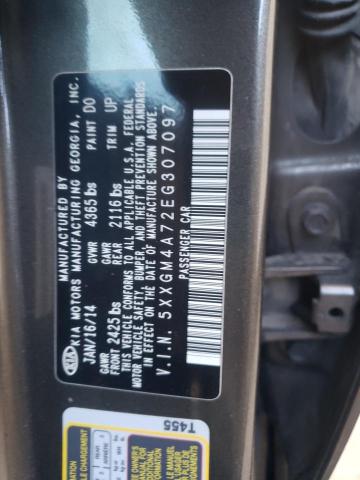Photo 10 from auction – 2014 KIA OPTIMA LX with VIN 5XXGM4A72EG307097