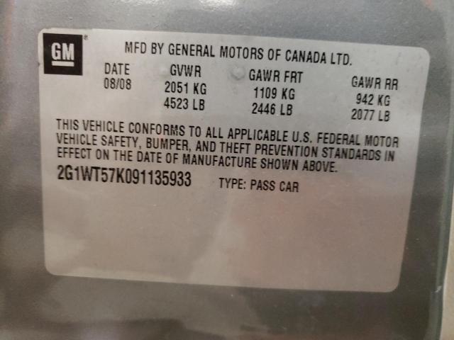 Photo 10 from auction – 2009 CHEVROLET IMPALA 1LT with VIN 2G1WT57K091135933