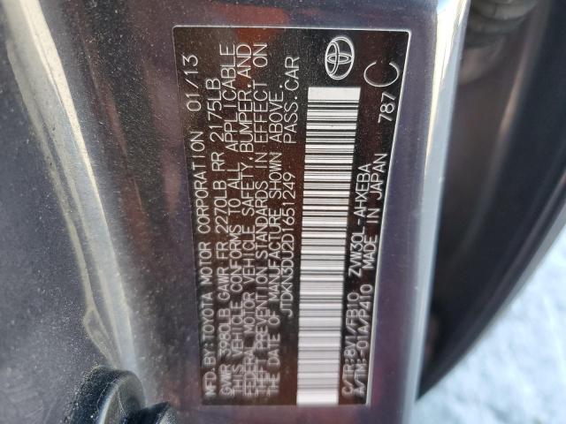 Photo 10 from auction – 2013 TOYOTA PRIUS with VIN JTDKN3DU2D1651249
