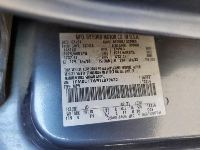 Photo 10 from auction – 2001 FORD EXPEDITION with VIN 1FMRU17W91LB79632