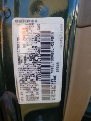 Photo 10 from auction – 2001 TOYOTA CAMRY CE with VIN 4T1BG22K41U115480