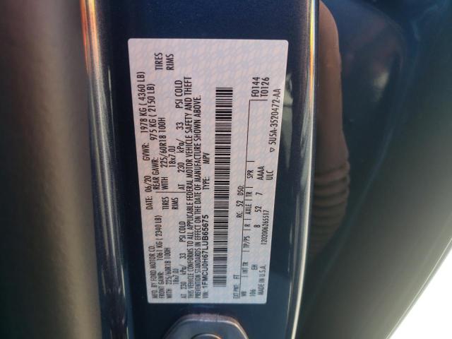 Photo 10 from auction – 2020 FORD ESCAPE SEL with VIN 1FMCU0H67LUB65675