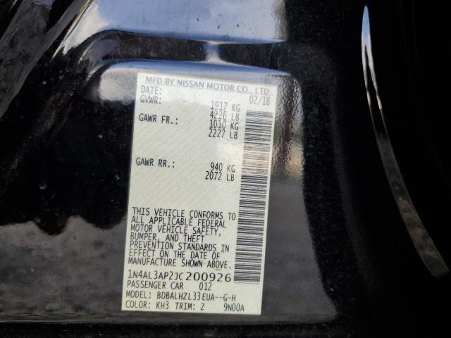 Photo 10 from auction – 2018 NISSAN ALTIMA 2.5 with VIN 1N4AL3AP2JC200926
