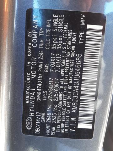 Photo 10 from auction – 2018 HYUNDAI TUCSON SEL with VIN KM8J3CA43JU646685