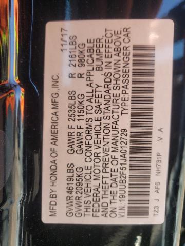 Photo 10 from auction – 2018 ACURA TLX TECH with VIN 19UUB2F51JA012729