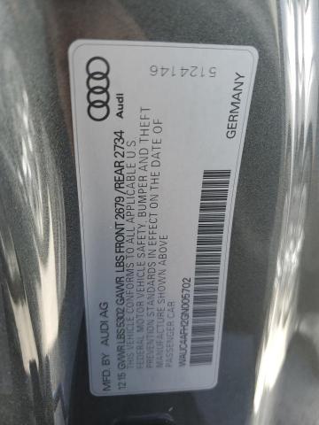 Photo 10 from auction – 2016 AUDI S5 PREMIUM with VIN WAUC4AFH2GN005702