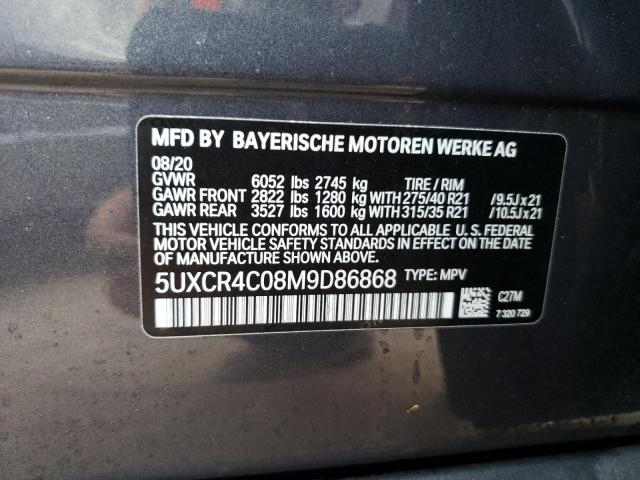 Photo 10 from auction – 2021 BMW X5 SDRIVE with VIN 5UXCR4C08M9D86868