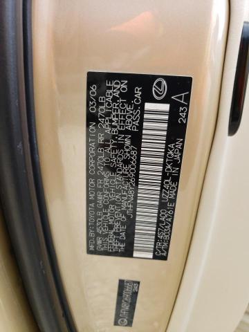 Photo 10 from auction – 2006 LEXUS SC 430 with VIN JTHFN48Y269006687