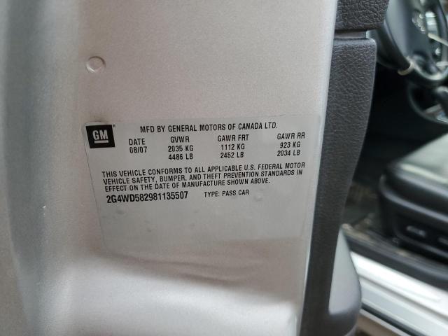 Photo 10 from auction – 2008 BUICK LACROSSE C with VIN 2G4WD582981135507