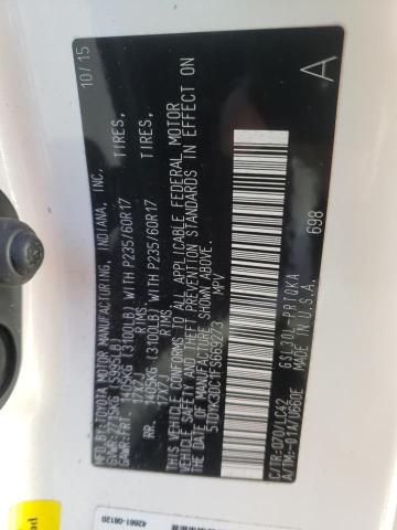 Photo 10 from auction – 2015 TOYOTA SIENNA XLE with VIN 5TDYK3DC1FS669273