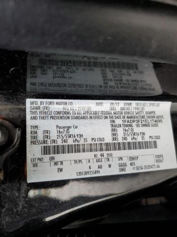 Photo 10 from auction – 2014 FORD FOCUS SE with VIN 1FADP3F21EL174095