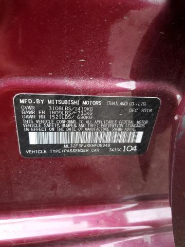 Photo 10 from auction – 2019 MITSUBISHI MIRAGE G4 with VIN ML32F3FJXKHF08348
