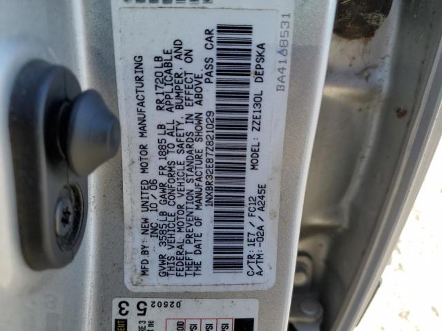 Photo 10 from auction – 2007 TOYOTA COROLLA CE with VIN 1NXBR32E87Z821029