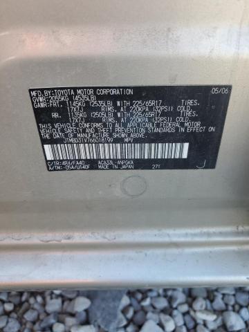 Photo 10 from auction – 2006 TOYOTA RAV4 LIMIT with VIN JTMBD31V766018199