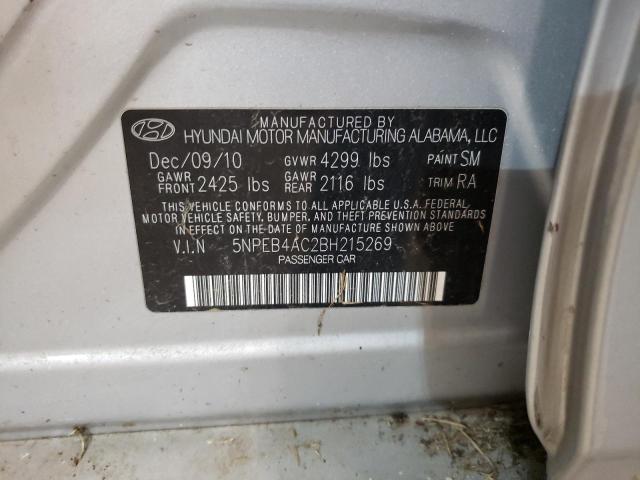 Photo 10 from auction – 2011 HYUNDAI SONATA GLS with VIN 5NPEB4AC2BH215269