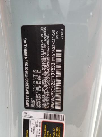 Photo 10 from auction – 2014 MINI COOPER S with VIN WMWZP3C52ET707633