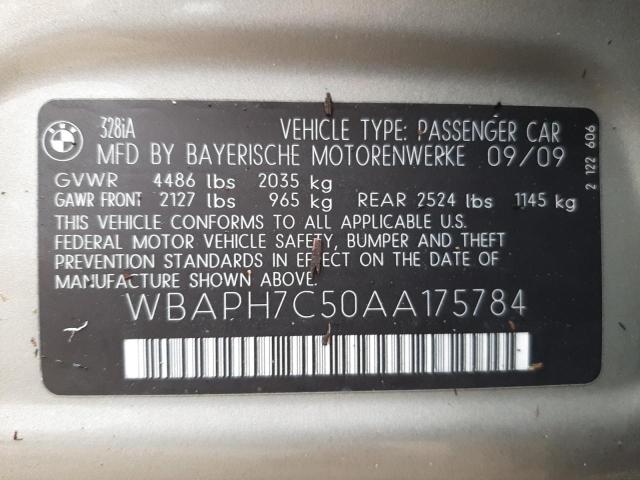 Foto 10 de la subasta – 2010 BMW 328 I con VIN WBAPH7C50AA175784