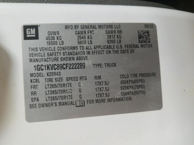 Photo 10 from auction – 2012 CHEVROLET SILVERADO with VIN 1GC1KVC89CF222289