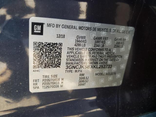 Photo 10 from auction – 2019 CHEVROLET TRAX LS with VIN 3GNCJKSBXKL253733