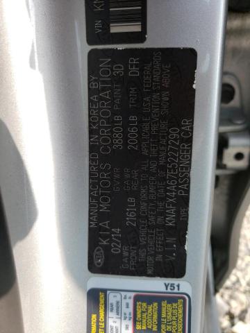 Photo 10 from auction – 2014 KIA FORTE LX with VIN KNAFX4A67E5227290