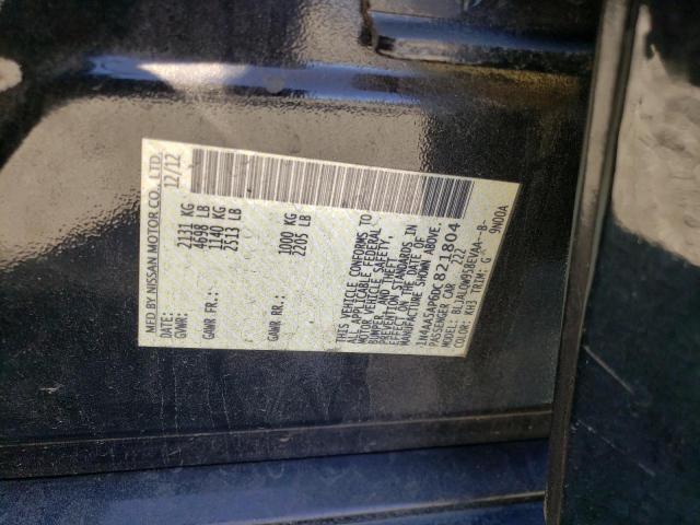Photo 10 from auction – 2013 NISSAN MAXIMA S with VIN 1N4AA5AP6DC821804