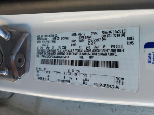 Photo 10 from auction – 2016 FORD ESCAPE S with VIN 1FMCU0F78GUC88483