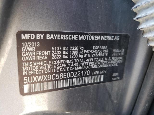 Photo 10 from auction – 2014 BMW X3 XDRIVE2 with VIN 5UXWX9C58E0D22170
