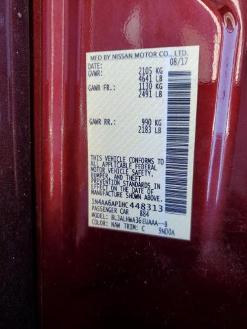 Photo 10 from auction – 2017 NISSAN MAXIMA 3.5 with VIN 1N4AA6AP1HC448313