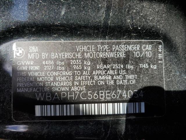 Photo 10 from auction – 2011 BMW 328 I with VIN WBAPH7C56BE674034