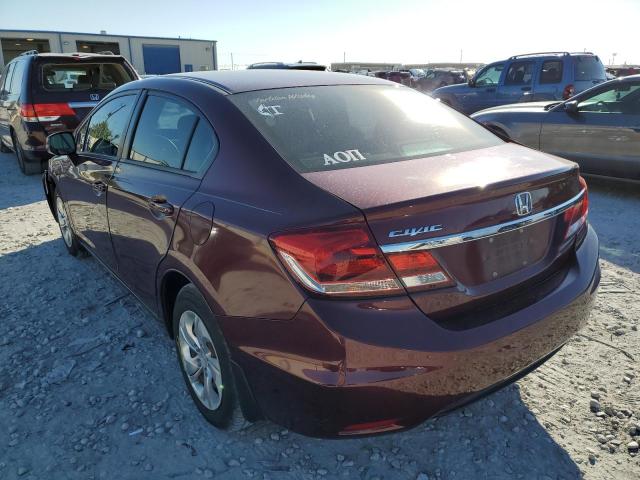 Photo 3 from auction – 2013 HONDA CIVIC LX with VIN 2HGFB2F50DH507535