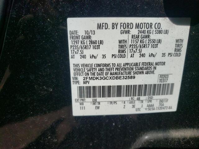 Photo 10 from auction – 2013 FORD EDGE SE with VIN 2FMDK3GCXDBE32589