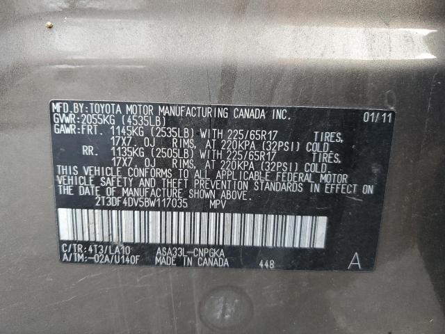 Zdjęcie 10 z aukcji – 2011 TOYOTA RAV4 LIMIT z VIN 2T3DF4DV5BW117035