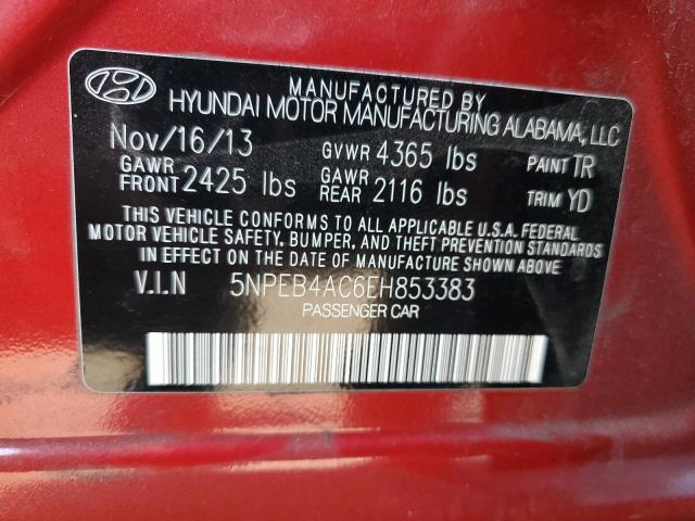 Photo 10 from auction – 2014 HYUNDAI SONATA GLS with VIN 5NPEB4AC6EH853383