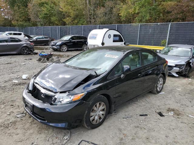 Photo 2 from auction – 2012 HONDA CIVIC LX with VIN 19XFB2F57CE100627