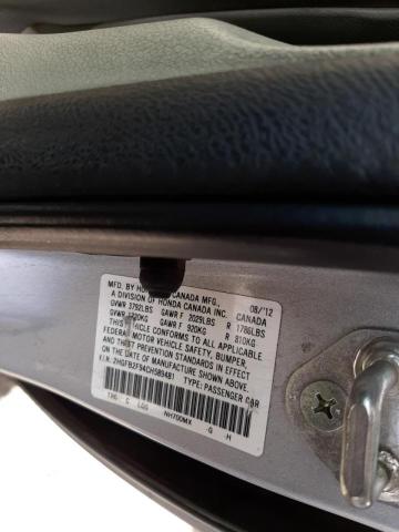Photo 10 from auction – 2012 HONDA CIVIC EXL with VIN 2HGFB2F94CH589481