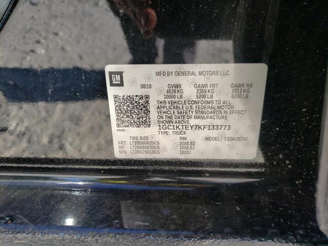 Photo 10 from auction – 2019 CHEVROLET SILVERADO with VIN 1GC1KTEY7KF133773
