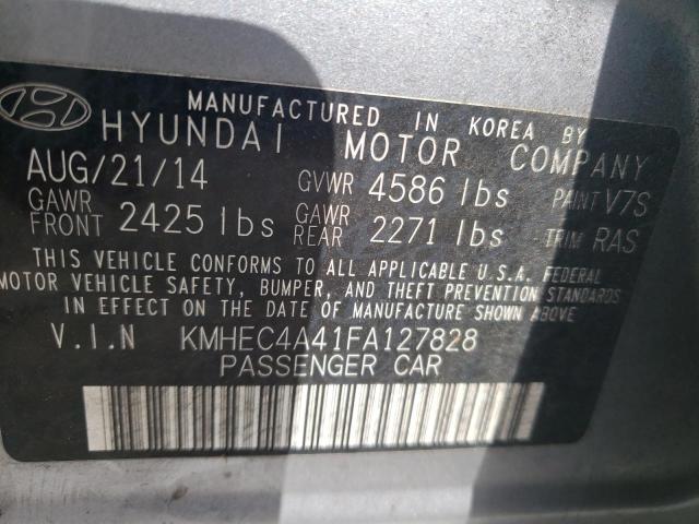 Photo 10 from auction – 2015 HYUNDAI SONATA HYB with VIN KMHEC4A41FA127828
