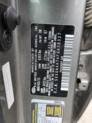 Photo 10 from auction – 2015 KIA OPTIMA EX with VIN 5XXGN4A74FG458327