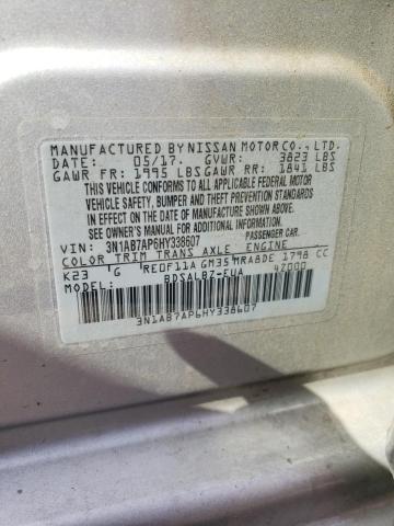 Photo 10 from auction – 2017 NISSAN SENTRA S with VIN 3N1AB7AP6HY338607