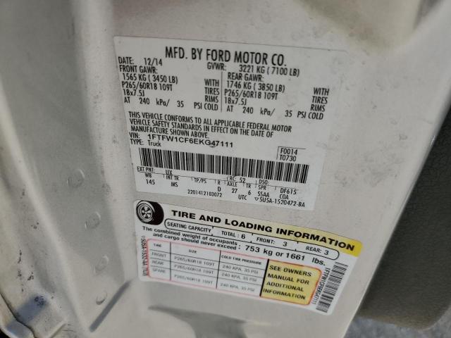 Photo 10 from auction – 2014 FORD F150 SUPER with VIN 1FTFW1CF6EKG47111