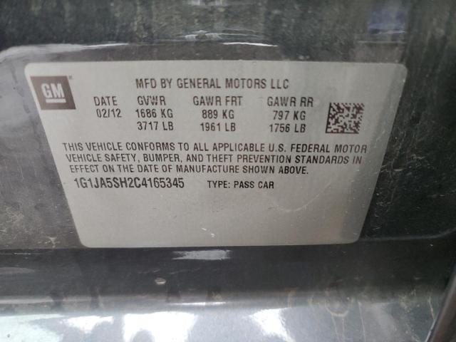 Photo 10 from auction – 2012 CHEVROLET SONIC LS with VIN 1G1JA5SH2C4165345