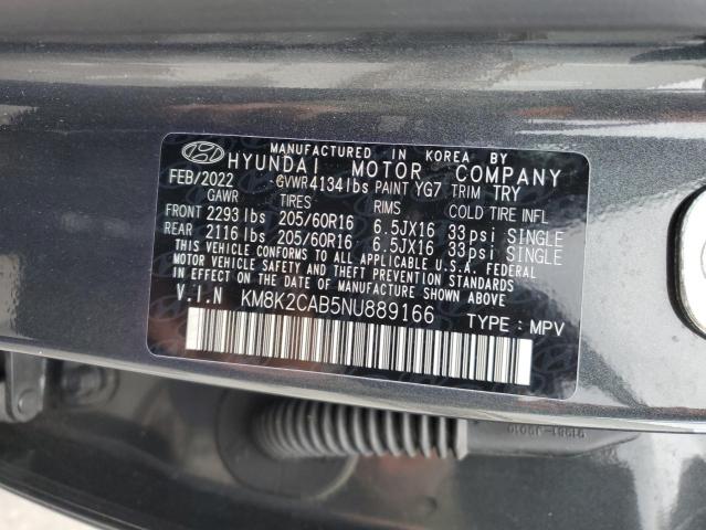 Photo 10 from auction – 2022 HYUNDAI KONA SEL with VIN KM8K2CAB5NU889166