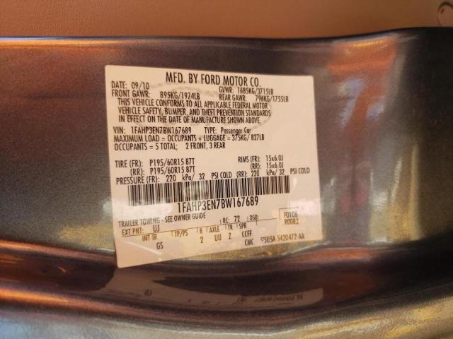Photo 10 from auction – 2011 FORD FOCUS S with VIN 1FAHP3EN7BW167689
