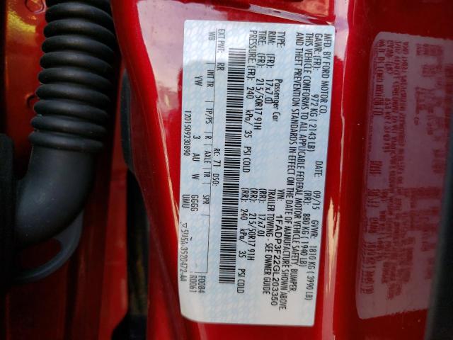 Photo 10 from auction – 2016 FORD FOCUS SE with VIN 1FADP3F22GL203350