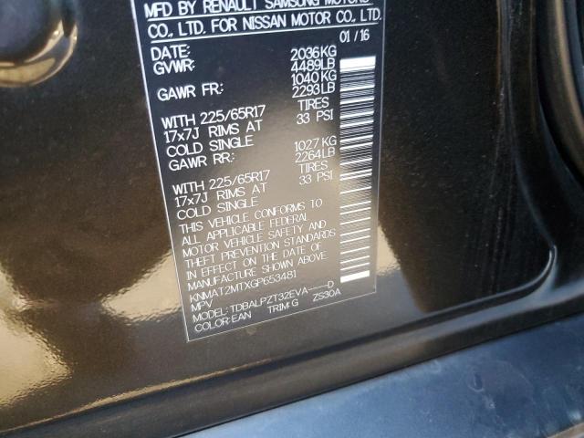 Photo 10 from auction – 2016 NISSAN ROGUE S with VIN KNMAT2MTXGP653481