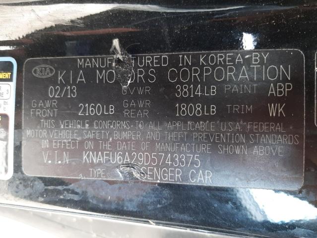 Photo 10 from auction – 2013 KIA FORTE EX with VIN KNAFU6A29D5743375