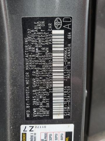 Photo 10 from auction – 2008 TOYOTA COROLLA MA with VIN 2T1KR32E28C697102